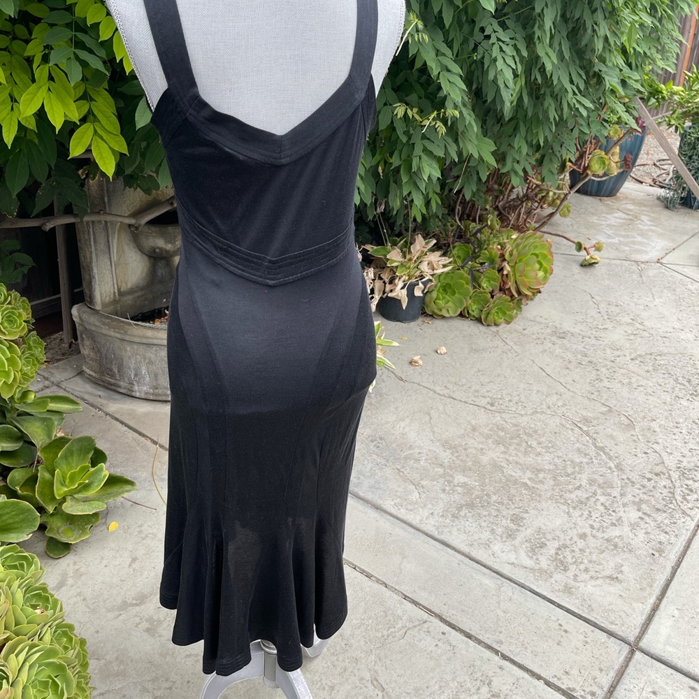 Diane Von Furstenburg Black Dress Size 6 - Picture 5 of 9